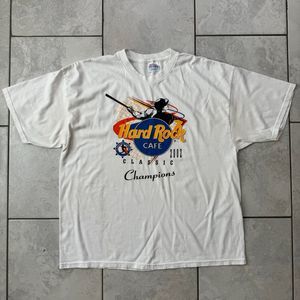 Vintage 2002 Hard Rock Cafe Baseball Classic Champions Size XL Shirt VTG Sports